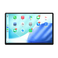 Lecteur multimédia vidéo pour voiture Android avec écran tactile IPS de 14,6 pouces, CarPlay sans fil, Android Auto, GPS, WiFi, FM, RDS, autoradio