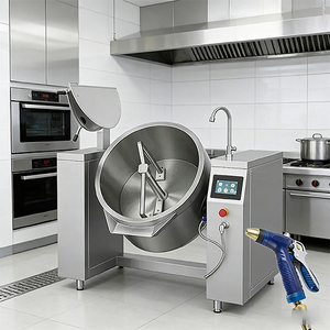 Tilting Sauce Cooking <b>Machine</b> Industrial Induction Stainless Steel 304 Peanut Curry Syrup Molaces <b>Candy</b> Fruit Cooking Equipment - Product Image 1