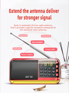<span class=keywords><strong>Sast</strong></span> V30 xách tay mini FM kỹ thuật số đài phát thanh loa với đèn pin LED hiển thị USB TF <span class=keywords><strong>Player</strong></span> Pull-out Antenna cuộc sống lâu dài Pin - Product Image 6