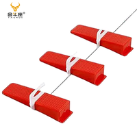 Clips de nivellement jetables Taurus en PP pour carreaux 1.0-3.0mm, entretoises pour l'installation de carreaux en céramique, porcelaine et marbre sur sols et murs