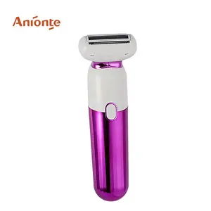 ANIONTE IPX 5 Waterproof 2 in 1 lady personal groomer set battery operated shaving head lady shaver eyebrow trimmer