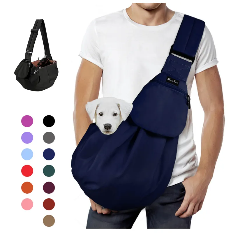 Adjustable Pet Carrier Sling Shoulder Carrier Tote Pet Bags for Dogs, Cats, Small Animals with Outdoor Travel