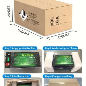 ปรับแต่งชุดแบตเตอรี่ BMS 12V 24V 100Ah 120Ah 150Ah 170Ah 200Ah 300Ah 460Ah แบตเตอรี่ลิเธียมไอออน 12V 12V 100Ah 48v 200ah Lifepo4 - Product Image 5