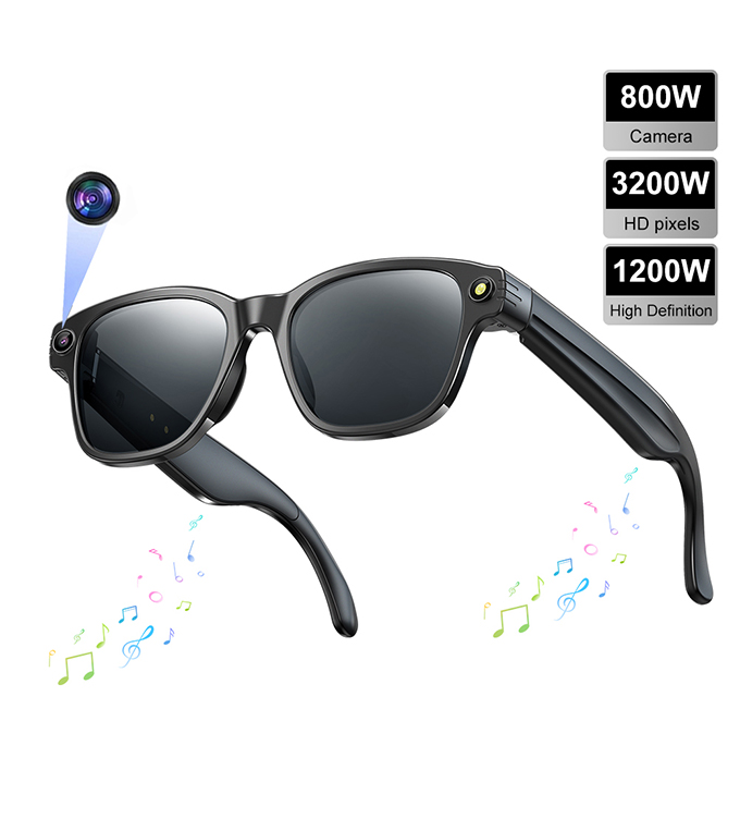 2025 L801 Smart Wearable Headset Video Recording 800W HD Camera WIFI Transmission Al Smart Voice Assistant Men Smart Glasses