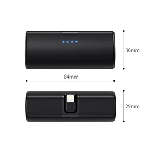 Cargador portátil de emergencia de carga rápida móvil personalizado 5000mAh Mini banco de energía de cápsula con linterna Led - Product Image 4