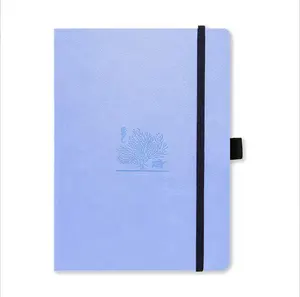 Zeamor Logo timbul dihiasi lembut PU kulit hardcoverlined jurnal Notebook dengan elastis pemegang pena dan penutupan