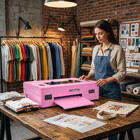 Impresora DTF EraSmart Rosa A3 1390, Máquina de Impresión por Transferencia de Calor para Camisetas y Sudaderas, Envío Rápido desde Almacén en EE. UU.