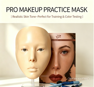 Planche d'entraînement en silicone pour maquillage complet du visage, modèle de pratique pour maquillage permanent et cils, pour la formation en cosmétologie - Product Image 3