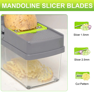14/16 In 1 Multifunctional <strong>Vegetable</strong> Chopper Manual Food Chopper <strong>Vegetable</strong> <strong>Slicer</strong> Dicer Mandoline <strong>Vegetable</strong> Cutter - Product Image 6