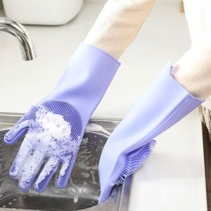 Usse ถุงมือซิลิโคนวิเศษใช้ซ้ำได้สำหรับล้างจานในห้องครัวห้องน้ำทนความร้อนใช้ซ้ำได้ - Product Image 4