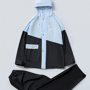 Un imperméable intégral pour hommes et femmes, un ensemble de vêtements de <span class=keywords><strong>pluie</strong></span> pour les trajets en moto, vélos électriques et bicyclettes - Product Image 1