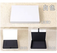 Boîte d'emballage personnalisée en carton noir rigide en forme de livre pour cartes de visite, cartes VIP et cartes cadeaux