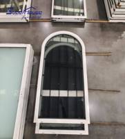 Ventana Fija Arqueada con Rotura de Puente Térmico, Marco de Aleación de Aluminio Multicolor, Aislamiento Acústico, Diseño Moderno Personalizado