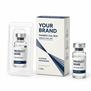 กล่องยาแบบขวดเดียวพิมพ์ลายสำหรับสัตว์เลี้ยงกล่องยาแบบใส - Product Image 1