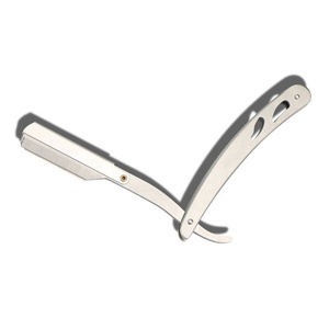 Nuevas Navajas de Barbero al por Mayor, Ajustables, con Logotipo Personalizado, de Una Sola Cuchilla, Plegables, con Mango de Metal, para Afeitar Hombres - Product Image 3