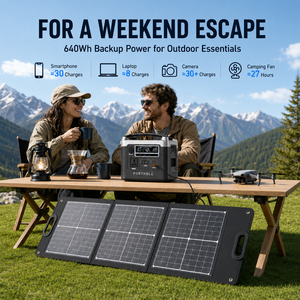 Station d'alimentation portable Hishine 600W 640Wh LiFePO4, générateur solaire rechargeable OEM pour le <span class=keywords><strong>camping</strong></span>, la maison, la sauvegarde et les situations d'urgence - Product Image 4