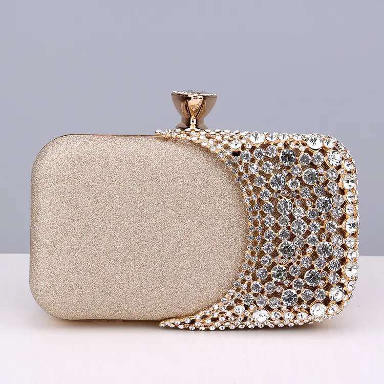 Nouveau design luxe diamant sacs à main strass pochette métal haute qualité cristal femme sac à main sac sacs de soirée