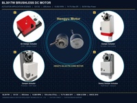 Moteur BLDC haute vitesse 8135 tr/min, couple continu de 32 mNm pour actionneur d'amortisseur