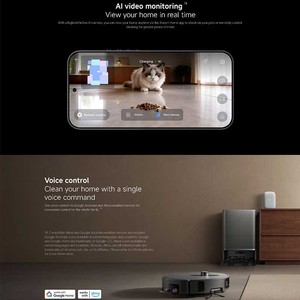 Aspirateur robot Xiaomi 6 Max autopropulsé, alimenté par batterie, avec station de charge - Product Image 2