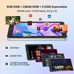 Nouvelle tablette Android 16 C Idea 7 pouces capacitif 8*CortexTM-A53 Snapdragon QT615 8+256 Go CM517 Air 6000 mAh Wi-Fi pour le divertissement - Product Image 2