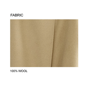 <span class=keywords><strong>Cappotto</strong></span> <span class=keywords><strong>Corto</strong></span> Casual da Donna in 100% Lana Calda, Doppio Strato, <span class=keywords><strong>Beige</strong></span>, Prezzo di Fabbrica, Oversize con Cintura e Bottoni Metallici Decorativi, Invernale (OEM) - Product Image 3
