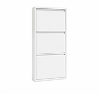 ASSOC — Meuble à chaussures en acier, 3 à 4 niveaux, fin; rangement compact pour l’entrée; organisateur de chaussures; OEM/ODM acceptés