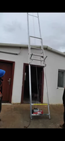Élévateur à échelle pour toit lève-panneau solaire avec équipement de levage avec roues polyvalent aluminium métal Mobile