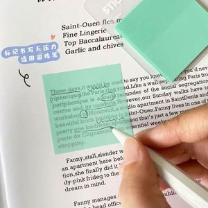 High Quality Transparent PET <b>Memo</b> <b>Pads</b> Customizable Self-Adhesive Waterproof Pocket Stickers School Use Promotion - Product Image 5