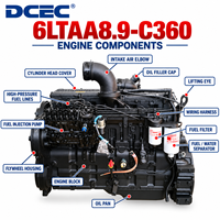 محرك ديزل DCEC Cum 6LTAA8.9 بقوة 360 حصان وسرعة 2200 دورة في الدقيقة طراز 6LTAA8.9-C360 لمحطات ضخ المياه وضواغط الهواء الثابتة بسعر المصنع