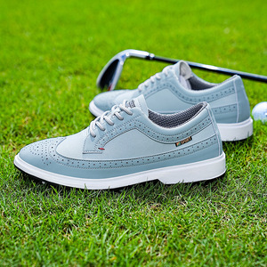 Premium Men's Golf <b>Shoes</b> Microfiber Leather Patent Finish Lightweight Breathable Anti-Slip <b>Soft</b> Grip-Enhanced Rubber Sole All - Product Image 5