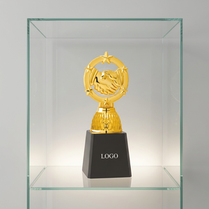 High-quality ABS Crystal Trophy with UV Printing Pyramid Design Sports & Mascot Themes Portable for Global Buyers - Product Image 1