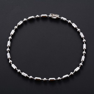 Bracelet chic en perles d'acier inoxydable, chaîne de main en bambou, bracelet de cheville pour femmes et hommes, accessoires de bijoux en métal - Product Image 5