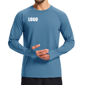 Wholesale Custom t Shirt Odm Custom Polyester T-shirt Men <strong>Clothing</strong> t Shirts Long Sleeve Gym T-shirt - Product Image 1