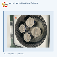 Machine de polissage centrifuge verticale en acier inoxydable Guangzhou LYH-L10 10L 1,5 kW avec moteur planétaire de finition pour métaux de précision