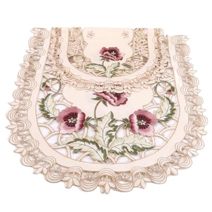 Mantel para Decoración del Hogar, Bordado, para Bodas, Fiestas, Cubierta de Mesa Elegante con Estampado Floral, Mantel Ovalado Nórdico para Té y Café - Product Image 2