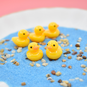 30 piezas Mini pato amarillo animales Flatback resina encantos para DIY Craft Slime móvil caso llavero Decoración - Product Image 2