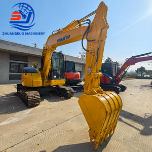 Excavatrice compacte d'occasion Komatsu 78US-6NO avec lame de bulldozer, chenilles en caoutchouc et GPS, homologuée CE pour les travaux de terrassement et l'agriculture - Product Image 1