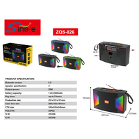 Mini haut-parleur sans fil ZQS826, lecteur de musique, haut-parleur Bluetooth, chargeur solaire, haut-parleur FM TF