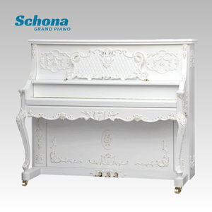 Piano droit classique blanc mat 133 en gros, approvisionnement direct du fabricant pour la pratique et les tests de niveau musical 133 Mécanique - Product Image 1