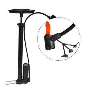 Pompe à vélo électrique portable, pompe à air pour pneus, valve, pompe à main pour vélo, accessoire avec manomètre, en plastique et en acier -M - Product Image 2