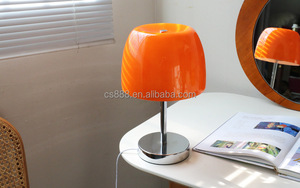 Mini lampe de table led E27 en verre, forme <span class=keywords><strong>champignon</strong></span>, design nordique, veilleuse pour la décoration intérieure, Orange <span class=keywords><strong>et</strong></span> blanche - Product Image 6