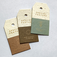 WD-Großhandel Designer Benutzerdefinierte Mode-Logo Gratis Muster Perforierte Anhängeetiketten und Etiketten für Damenkleider Kleidung Anhängeetiketten Schwarz Gold