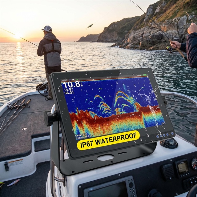 15.6 Inch High Brightness Outdoor IP67 Waterproof Touch Screen Marine Display for Fishing Boat
