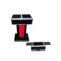 Base de table pliable en acier inoxydable pour accessoires de magie professionnelle avec sac de transport pour tours de scène COULEURS ASSORTIES