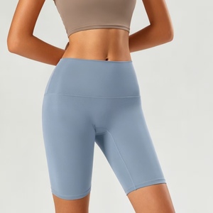 Shorts de Ciclismo Efecto Segunda Piel para Mujer, de Cintura Alta, Control de Abdomen, Suaves como la Mantequilla, para Tallas Grandes, Largos hasta la Rodilla, Ideales para Gimnasio - Product Image 3