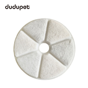 Dudupet – unité filtrante pour distributeur d'eau pour animaux de compagnie, paquet de 6, rond, blanc, facile à nettoyer, pour chiens et chats - Product Image 4