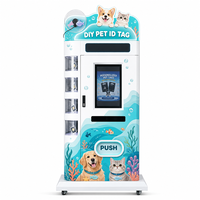 Máquina Expendedora de Etiquetas de Identificación para Mascotas con Grabado Láser, Personalizadora de Etiquetas con Nombre para Perros y Gatos, Autoservicio Inteligente