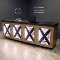 Kainice Offres Spéciales noir blanc caisse compteur de sortie pour le supermarché comptoirs d'accueil pour le magasin