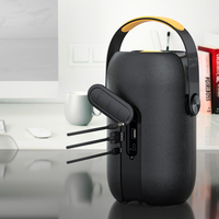 Altavoz Impermeable IPX7 de 20W con Iluminación LED para Acampar al Aire Libre