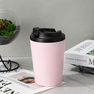 304 Stainless Steel 350ml Vacuum Insulated <b>Bottle</b> Straw Simple Stylish <b>Coffee</b> Cup Car Office Use Modern Design Business Gifts - Product Image 4